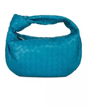 Сумка-хобо Bottega Veneta Teen Jodie, цвет Blueprint & Gold