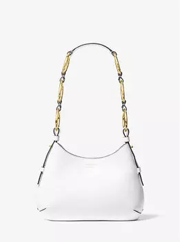 Сумка-хобо из кожи Bardot Mini через плечо Michael Kors, белый