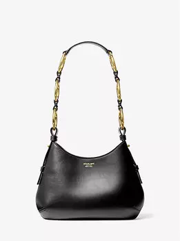 Сумка-хобо из кожи Bardot Mini через плечо Michael Kors, черный