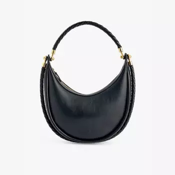 Сумка-Хобо из кожи с хула-хупом Bottega Veneta, черный