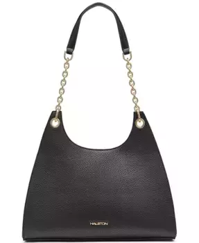 Сумка-хобо Janis Mini Halston, черный