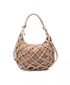 Сумка-хобо Leslie Knotted Moda Luxe, коричневый/бежевый