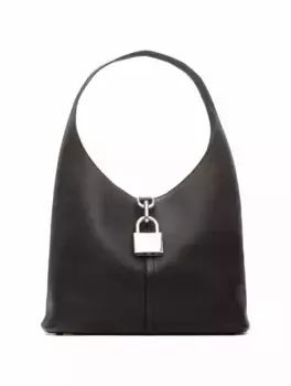 Сумка-хобо Locker Medium Balenciaga, черный