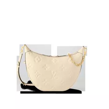 Сумка-хобо Louis Vuitton, бежевый