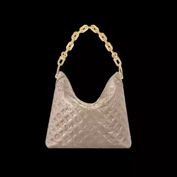 Сумка-хобо Louis Vuitton, бежевый