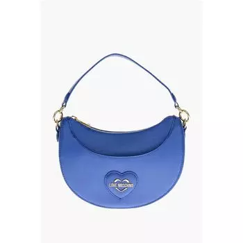 Сумка-хобо LOVE из искусственной кожи Saffiano ECO-FRIENDLY Moschino, синий