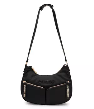Сумка-хобо Love Moschino, черный