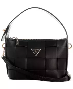 Сумка-хобо Maylee Mini Woven GUESS, черный