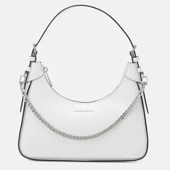 Сумка хобо Michael Kors Wilma Pouchette, оптический белый