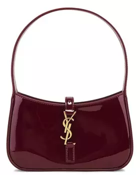 Сумка-хобо Mini Le 5–7 Saint Laurent, цвет Red Grenat