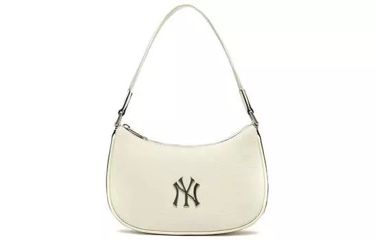 Сумка-хобо MLB MONOGRAM Embo NEW YORK YANKEES, Кремово-белый + подарочный пакет.