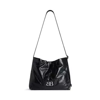 Сумка-хобо Monaco Small East-West BALENCIAGA, черный