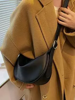 Сумка Hobo на молнии, черный