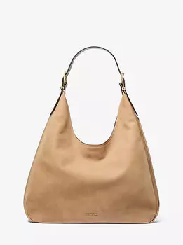 Сумка-хобо Nolita Large Nubuck Michael Kors, коричневый