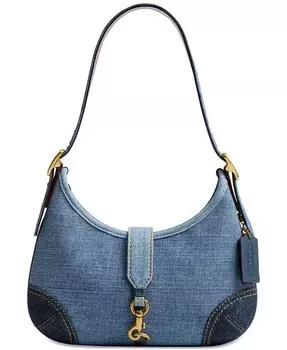 Сумка-хобо Originals Denim Hamptons COACH, синий