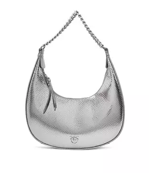 Сумка-хобо Pinko BRIOCHE CLASSIC, серебро