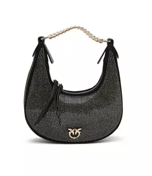 Сумка-хобо Pinko BRIOCHE MINI MICROFIBRA+S, золотой