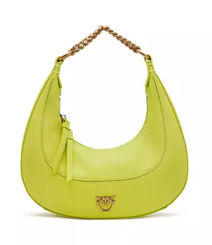 Сумка-хобо Pinko brioche mini morb, лаймовый