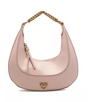 Сумка-хобо Pinko BRIOCHE MINI VITELLO SHIN, пудрово-розовый