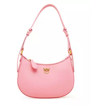 Сумка-хобо Pinko HALF MOON MINI FL VITELLO SETA, роза