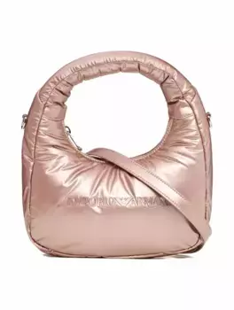 Сумка-хобо с логотипом EMPORIO ARMANI, розовый