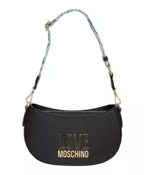 Сумка Хобо с логотипом Jelly Love Moschino, черный