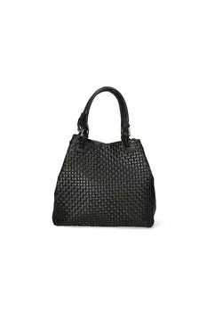 Сумка-Хобо с плетеным узором Gave Lux, черный