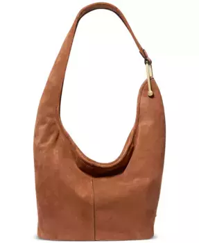 Сумка-хобо Sonny Suede Medium через плечо Michael Kors, коричневый