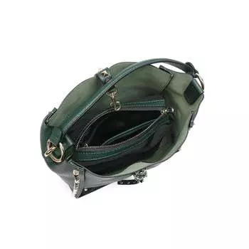 Сумка-хобо/сумка через плечо из натуральной кожи Tiffany & Fred Paris, зеленый