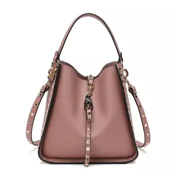 Сумка-хобо/сумка через плечо из натуральной кожи Tiffany & Fred Paris, цвет Blush