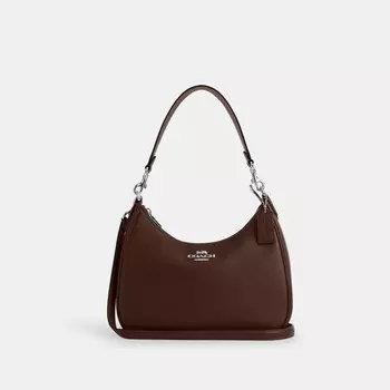 Сумка-хобо Тери COACH, цвет silver/maple