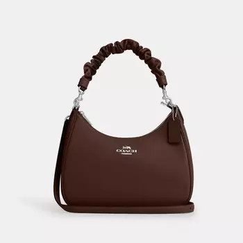 Сумка-хобо Тери COACH, цвет silver/maple