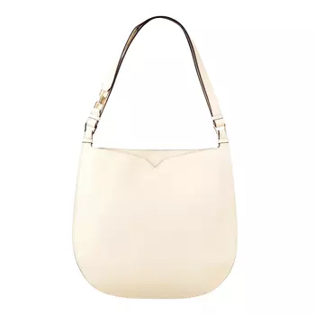 Сумка-хобо Valextra, слоновая кость