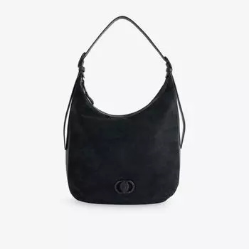 Сумка-хобо замшевые Kurt Geiger London, черный