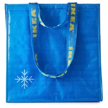 Сумка-холодильник, синяя, 38х40 см, FRAKTA IKEA