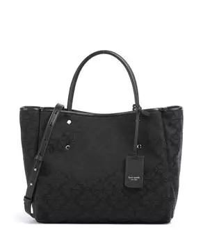 Сумка-Холст с жаккардовым узором и узором «пика» Kate Spade New York, черный