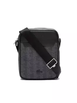 Сумка homme blend из кожи крокодила Lacoste, черный