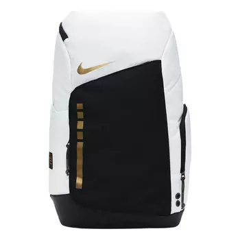 Сумка hoops elite backpack 32l 'white black gold' Nike, белый