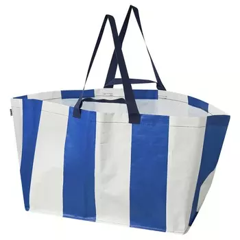 Сумка Ikea Sackkarra, синий, 37x57x39 см/71 л