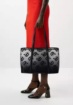 Сумка IKONIK BEACH TOTE KARL LAGERFELD, цвет clear/black