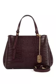 Сумка Isabella из шагреневой кожи Anna Morellini, бургундия