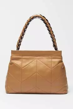 Сумка из экокожи Francesca Rossi, коричневый