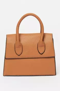 Сумка из экокожи Francesca Rossi, коричневый