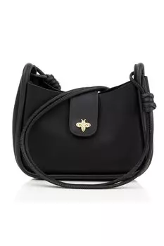 Сумка из экокожи Lucky Bees, черный