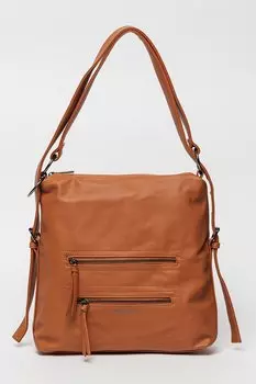 Сумка из экокожи Pierre Cardin, коричневый
