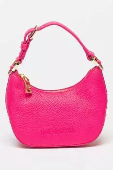 Сумка из экокожи с клапаном Love Moschino, фуксия