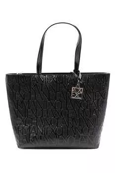 Сумка из экокожи с логотипом Armani Exchange, черный