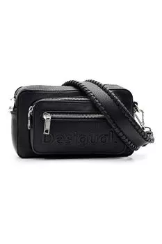 Сумка из экокожи с логотипом Desigual, черный