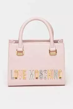 Сумка из экокожи с логотипом Love Moschino, желтый