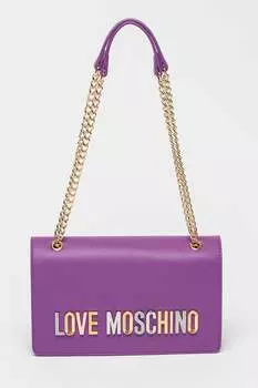 Сумка из экокожи с логотипом Love Moschino, желтый